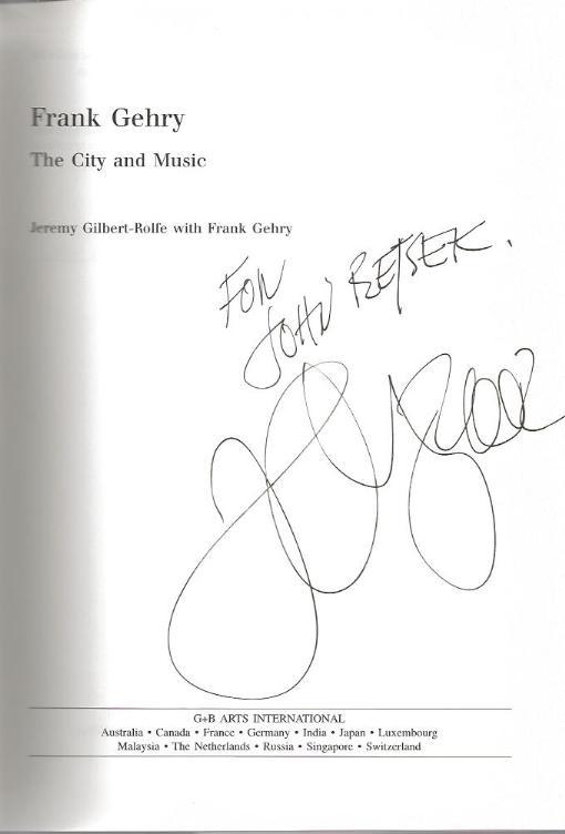 Image for *SIGNED* Frank Gehry: The City and the Music