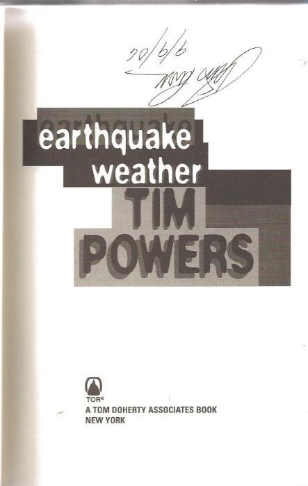 Image for *SIGNED* Earthquake Weather