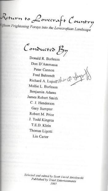 Image for *SIGNED* Return to Lovecraft Country