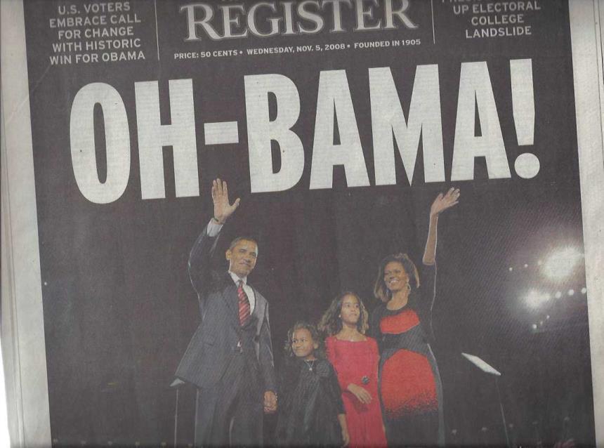 Image for Collection of 12 Newspapers Concerning the Election and Early Years of Barack Obama