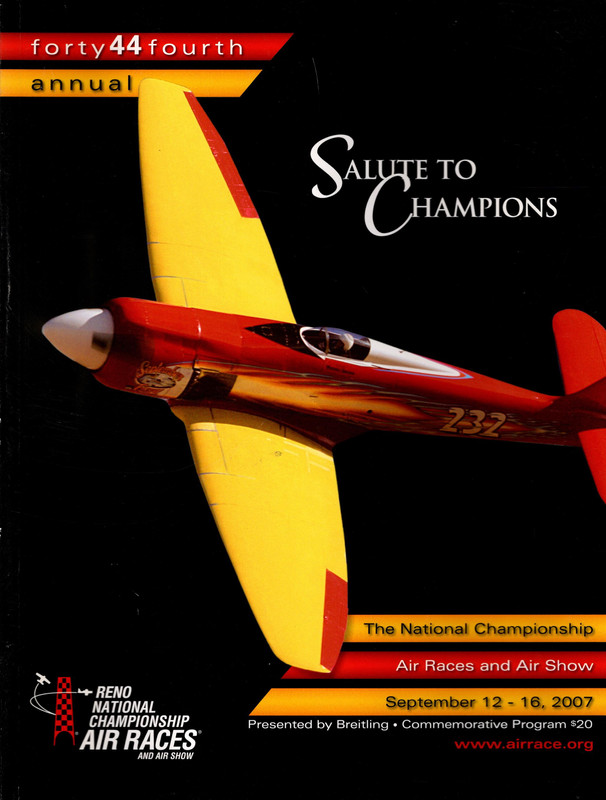Image for The 44th Annual National Championship Air Races and Air Show-September 12-16, 2007-Reno, Nevada-"Salute to Champions"